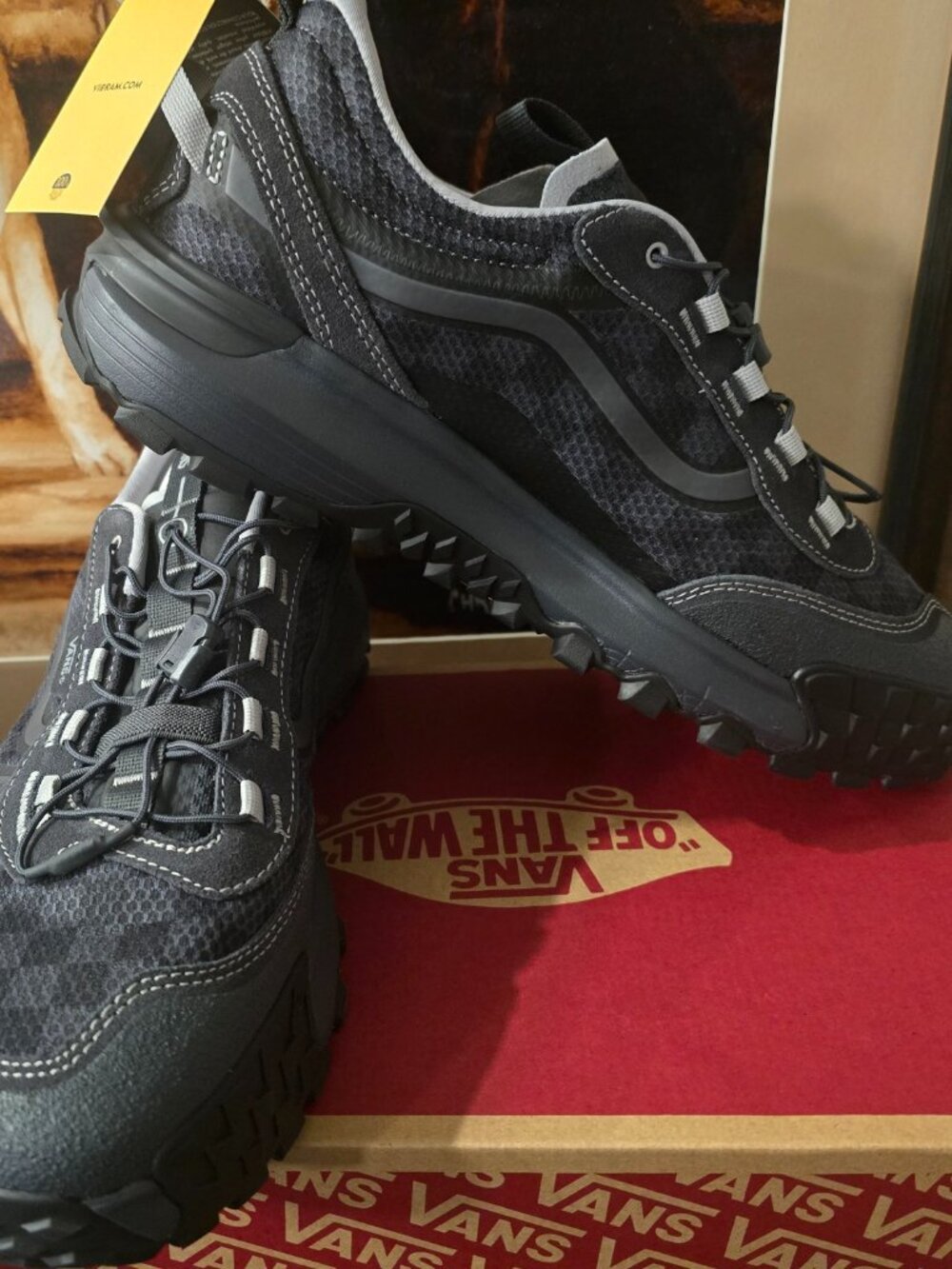 VANS Crosspath XC VN000EANGR6 Checkerboard / Grey Hiking Trail Shoes Mens 12 NEW